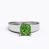 varitsa-jewellers - Solitaire Gold Engagement with 1ct Princess Cut Emerald - 01SG05E
